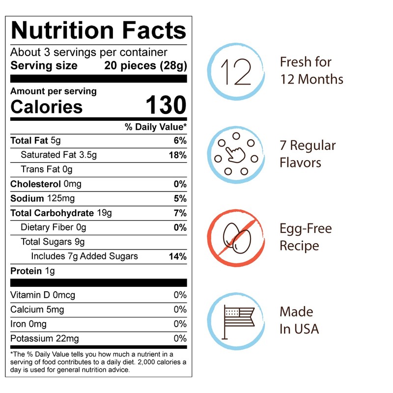Cookie Dough Bites, Chocolate Chip, 3.1 Ounce (Pack of 12)