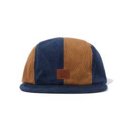 Croogo Jockey Flat Bill Cap Fitted Flat Brim Baseball Cap Trucker Hat Corduroy Low Profile Dad Hat Hiphop Urban Hat,Blue-5P06