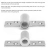 Pair Marine Oarlock Sockets 316 Stainless Steel Side Mounted Mirror