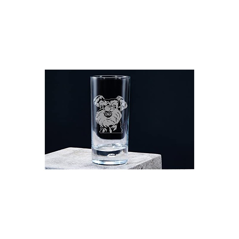 personalisedstore.co.uk Miniature Schnauzer Engraved Highball Drinking Glass