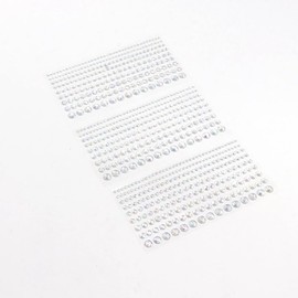 3Pcs Colorful Rhinestone Strip Sticker,Round Flatback Acrylic Temporary Tattoo Stickers Face Jewels Gem Stickers for DIY Crafts Decoration Nail Makeup