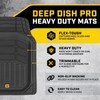 Cat® CAMT-9013 (3-Piece) Heavy Duty Deep Dish Rubber Floor Mats,