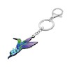 DUOWEI Cute Hummingbird Keychain Key Ring Animals Bird Lovers Gifts