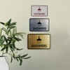 Classic Framed Showers Sign (White) - Small