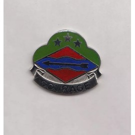 USA 39th INFANTRY BRIGADE crest DUI badge CB Clutchback P-23