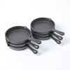 HAWOK Cast Iron Mini Skillet, Round Pan, Mini Server, DIA