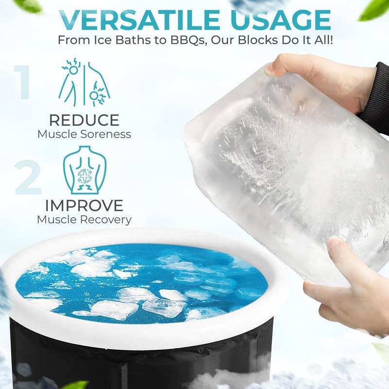 Ice Block Form With Lid Makes 12 Lb. Ice Cube