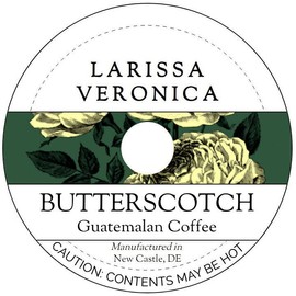 Butterscotch Guatemalan Coffee (Single Serve K-Cup Pods) (Gourmet, Naturally Flavored, Whole Coffee Beans) (12 pods, ZIN: 571642) - 2 Pack