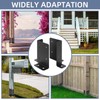 8pcs Adjustable Post Base Bracket Fit 2x4,4x4,6x6 Post, Wood Fence