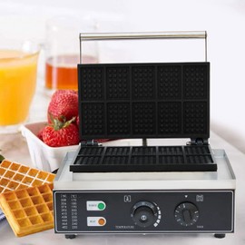 Commercial Waffle Maker Waffle Maker Baker Electric Baker Machine Waffle Bites Maker 3.15×2.16inch Waffle Machine Electric Baking Pan Machine Uniform Temperature Non-Stick Pan 10pcs