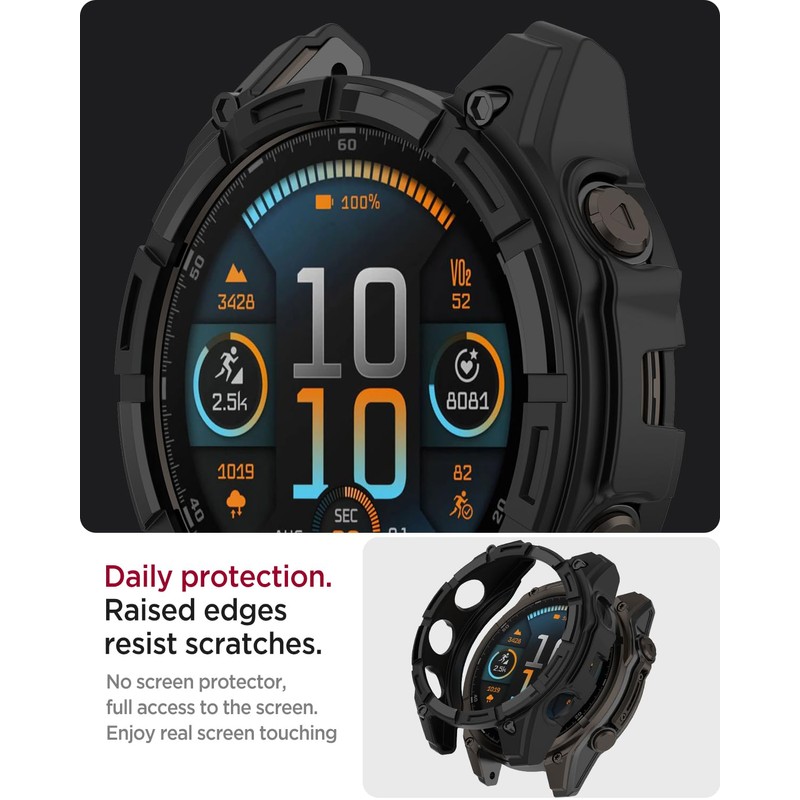 Miimall TPU Case Compatible with 47 mm Garmin Fenix 8
