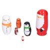6Pcs Russian Nesting Dolls Gift Wooden Painted Art Crafts Cartoon