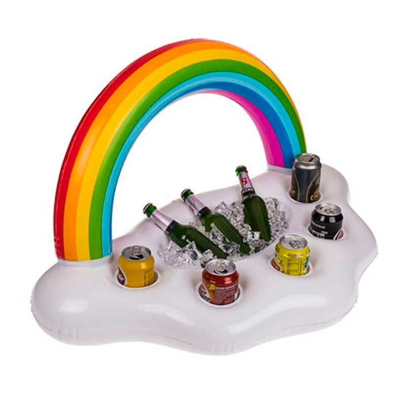 Out of the blue Inflatable Drinks Holder Rainbow 85 x