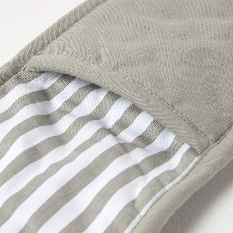 Homescapes 100% Pure Cotton Apron Washable Kitchen Apron with Pouch