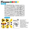 PicassoTiles STEM Kids Solar Powered Dinosaur Robot Educational Learning Engineering