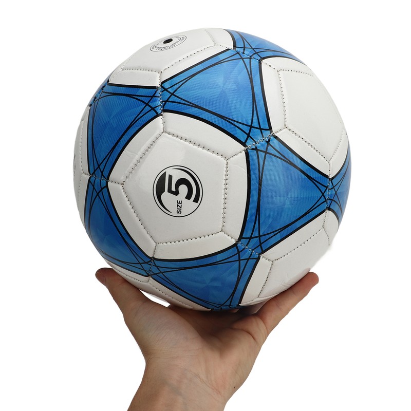 Soccer Ball Blue and White Color Thicked Size 5 Children