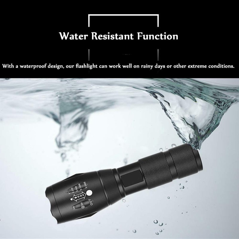 GaiGaiMall Military Red Light Flashlight Single Mode tactical red Torch
