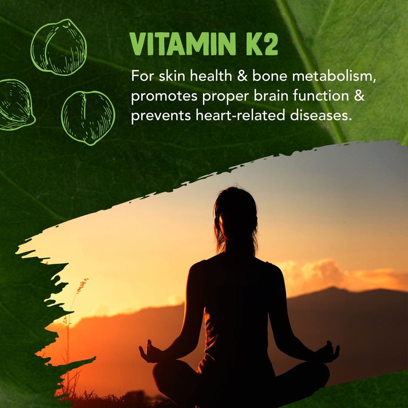 Vegan Vitamin D3 4000iu and Vitamin K2 MK7 100µg High