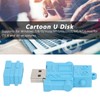 Cartoon U Disk Blue Robot Appearance High Speed Bulk Storage