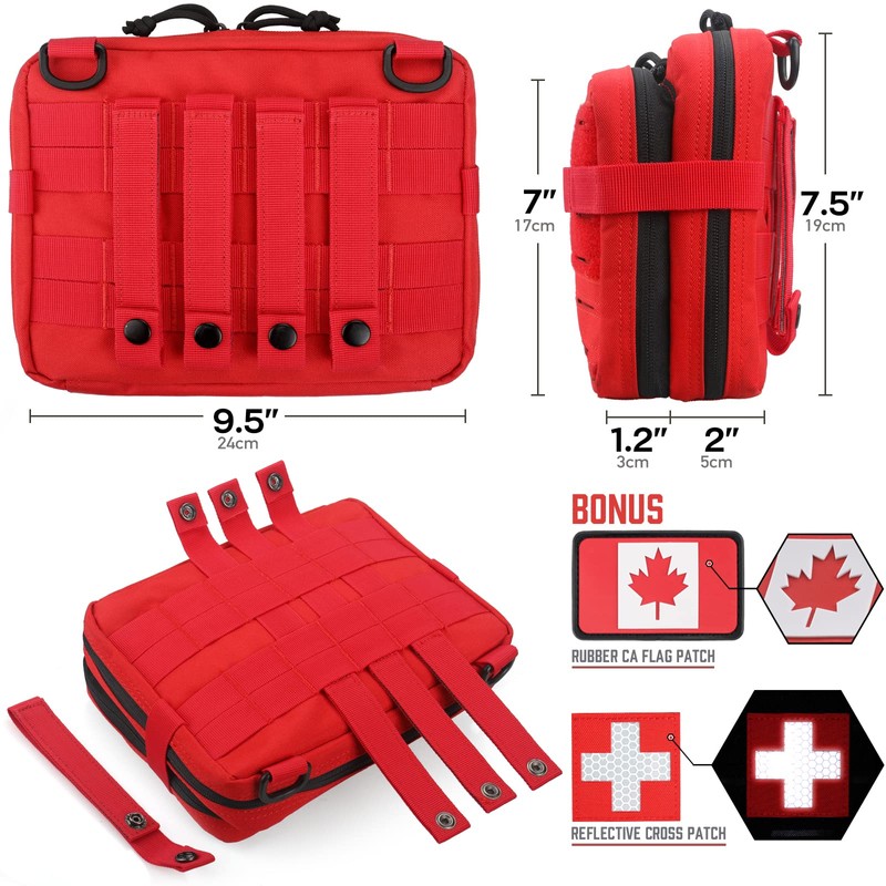 WYNEX Tactical Molle Admin Pouch of Laser Cut Design, Utility