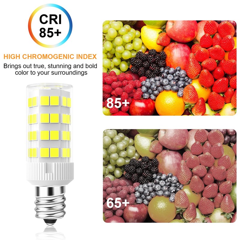 E12 LED Bulb 5W Equivalent to 40W C7 Replacement Bulbs