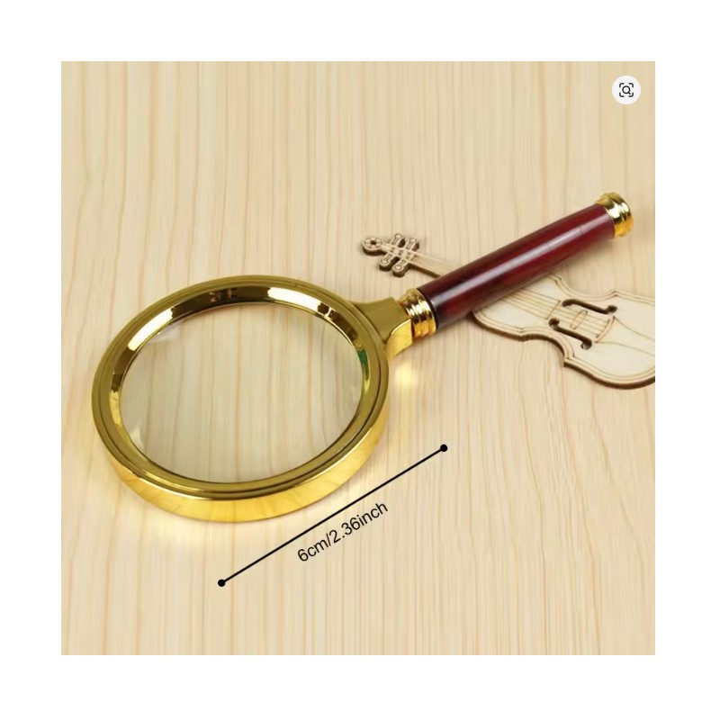 Toolzia Metal Handheld 50X Magnifying Glass