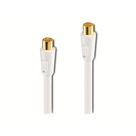 sonero Antennenkabel SAT Kabel Koaxialkabel Satelitenkabel mit Ferrite TV 4fach geschirmt, für HDTV, Receiver, Internet, Satelit, DAB, Radio, 1,5m