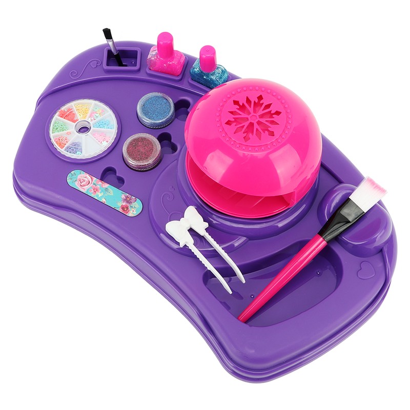 Kids Nail Art Toys Nail Polish Set with Dryer DIY