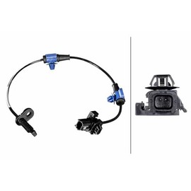 HELLA 6PU 358 217-551 Sensor Wheel Speed 2-Pin Cable 498 mm with Clamp