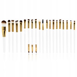 PROFICO Brush Set Makeup Professional Make Up Brush Set - 20 Pieces - Synthetic Brush, Powder Brush, Foundation Brush, Concealer Brush, Lip Brush, Blush Brush, Eye Brush Set - White