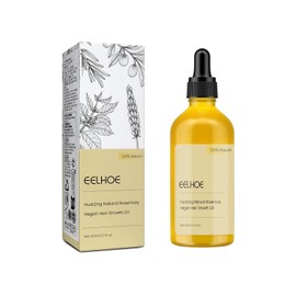 60 ML Veganic Natural Hair Growth Oil, Eelhoe Hair Growth Hair Organic Rosemary Oil, for Dry Damaged Hair and Growth Thin Hair. (1 Pcs)