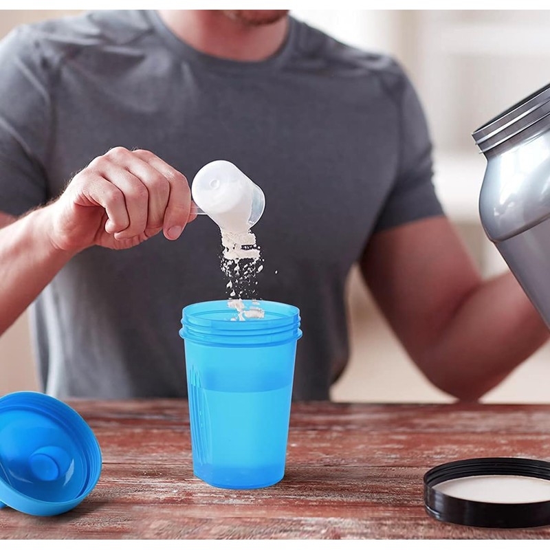 KANGSIT Protein Shaker Bottle with Stainless Steel Mixing Ball, BPA-