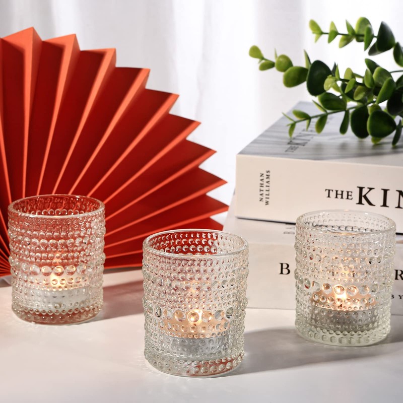 48 Pack Votive Candle Holders, Tea Light Candle Holders for