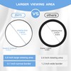 Suupvaor Magnifying Mirror 10X with Suction Cups, 6inch Travel 10X