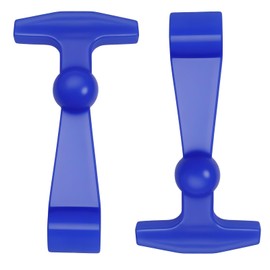 RUHUALIFE 2 Pack Blue Lid Latches Replacements Hard Cooler Handle Grips Silicone Rubber Compatible with Yeti RTIC and More Coolers