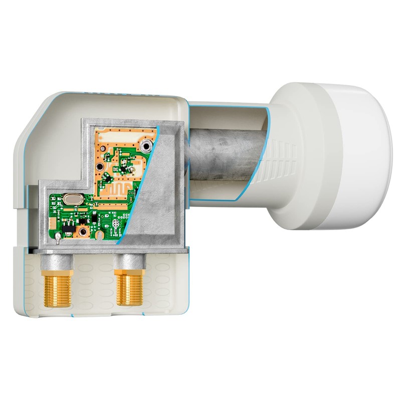 HB-DIGITAL 4x Twin LNB LNC 2 Subscribers Direct (Four Pieces)