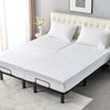 Kingnex Waterproof Split Top King Mattress Protector for Adjustable Bed
