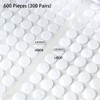 Self Adhesive Dots,600pcs(300 Pairs) 0.59" Diameter Strong Sticky Round Nylon