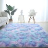 Aexpath Soft Tie-dye Rugs for Bedroom Living Room, Colorful Fluffy