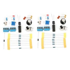 Hailege 2pcs ICL8038 Monolithic Function Signal Generator Module DIY Kit Sine Square Triangle ICL8038 Signal Generator DIY Suite for Students Electronics Learning Classes