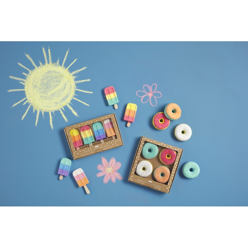 Mud Pie Children's Chalk Set, Doughnut