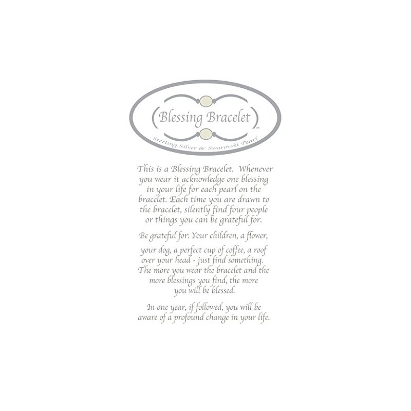 Made As Intended the Blessing Bracelet - 12mm Crystal White