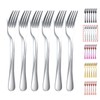 Kyraton Dinner Fork 6 Pieces, Stainless Steel 20.5cm Forks Silverware,