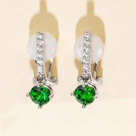 FH.bird Women's Earrings, Blue Topaz, Swaying, Shiny, 925 Silver, Hypoallergenic, November Birthstone Earrings, Weddings, Popular, Cute, Simple, Office, Work, Girlfriend, Birthday, Gift, Gift,