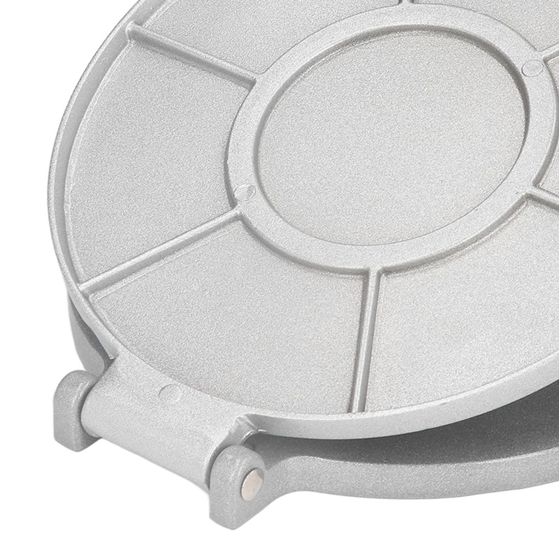 Tortilla Press 7.7in Rust Proof Aluminum Alloy Silver Heavy Duty