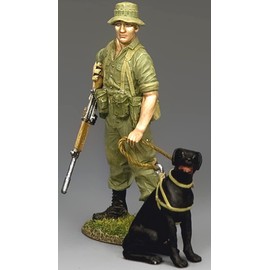 King & Country Toy Soldiers Vietnam VN067 Australian Soldier & His Dog 1:30 Scale Pewter