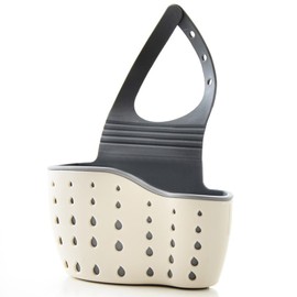 1 Pcs Double Decker Hanging Sink Shelf, Kitchen Sink Sponge Holder, Double Sink Organizer Holder, Kitchen Sink Sponge Holder, for Kitchen Organizer Sink Accessories - Beige