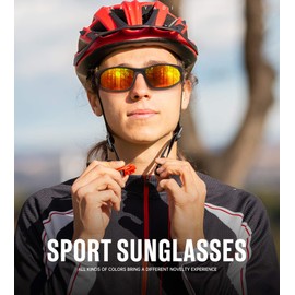 KALIYADI Mens-Sunglasses Polarized Sunglasses-Men Sports: Sport Sun Glasses for Running Cycling Fishing with UV Protection