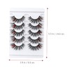 Healeved 5 Pairs 3d False Eyelashes Fluffy Colorful Natural Lashes