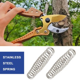 Be In Your Mind 10pcs Pruning Shears Spring Stainless Steel Replacement Part Precision Pruning Shears Springs Gardening Scissors Springs Pruning Tool Parts for Garden Clippers Trimmers 5x1cm
